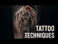 Tattoo Technique Secrets Gladiator Tattoo Timelapse with Pro Tools