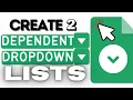 Create 2 Dependent Dropdown Lists in Google Sheets Named Ranges