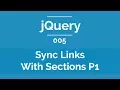 Arabic jQuery Practical Course - Sync Links With Sections Part 1