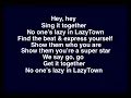 LazyTown - No One's Lazy In LazyTown (Lyric Video)