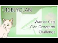 Warrior Cats Clan Generator Challenge Cicelyclan Pt 3 Warriors