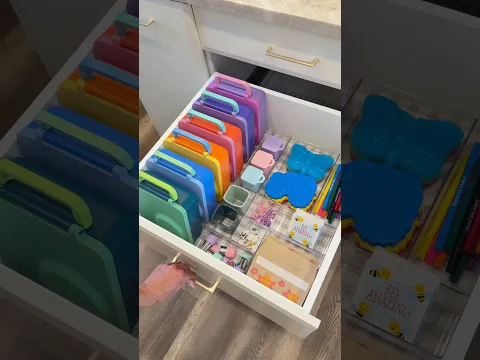 School lunch drawer organization 🍎#drawerorganization #schoollunchideas #kitchenorganization