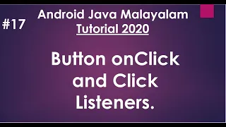Android Java Malayalam Tutorial 2020 - 17