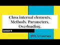 NET Developer Basics Lesson 6 Class internal elements Part 3 Methods Parameters Overloading