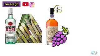 تفاوت بین نوشیدنی های الکلی ویسکی ودکا جین تکیلا رام برندی درصد الکل ها 