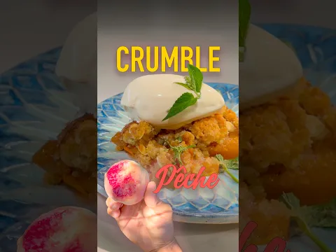 Crumble à la pêche