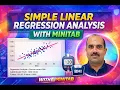 Simple Linear Regression Using Minitab Computations and Interpretations