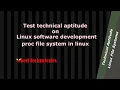 A technical question on proc file system in linux