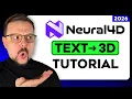 How to Create 3D Models Using AI Neural4D AI Tutorial - 2026