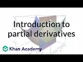 Partial derivatives Multivariable Calculus Khan Academy