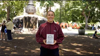 Drawing England Star Lucy Bronze on the Street