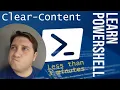 PowerShell Clear-Content