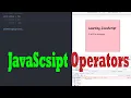 JavaScript Tutorials - Numbers and Operators