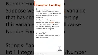 Number Format Exception