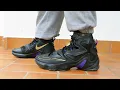 Nike LeBron XIII Pot of Gold Unboxing on Feet