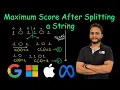 Maximum Score After Splitting a String Leetcode 1422