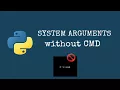 How to pass System arguments without using CMD in Python