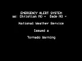 Two Tornado Warning emergency alerts for Springfield MO