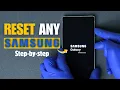 How to HARD RESET Samsung Quick Factory Reset Tutorial