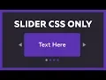 Responsive Slider Using HTML CSS Only