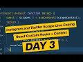 React js Frontend with Hooks and Context - Node js Scraper DAY 3