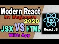 JSX vs HTML with React js app react js tutorial CreaTion Matters