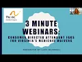 Consumer Directed Attendant FAQs A Webinar in 3 Minutes