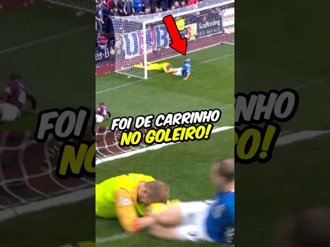 O CARA FOI DIRETO DE CARRINHO NO GOLEIRO😳