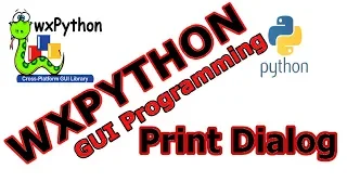 How To Create Print Dialog In wxPython