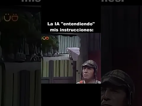Lo que entiende la IA #memes #elchavodel8