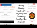 Creating Stunning Angular UIs Integrating and Customizing Bootstrap Free Templates Restaurant App