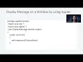 Applet Program Display Message on a Window by using Applet Tec