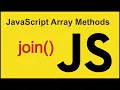 join - JavaScript Array Methods