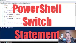 Use the PowerShell Switch statement to replace Ifs