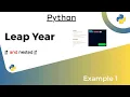 How to Check if a Year is a Leap Year in Python
