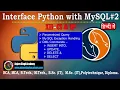Interface Python with MySQL Parameterized Query DML Commands SQL Exception 12 SC IP