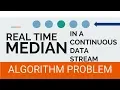 Median in a stream priority queue max heap min heap