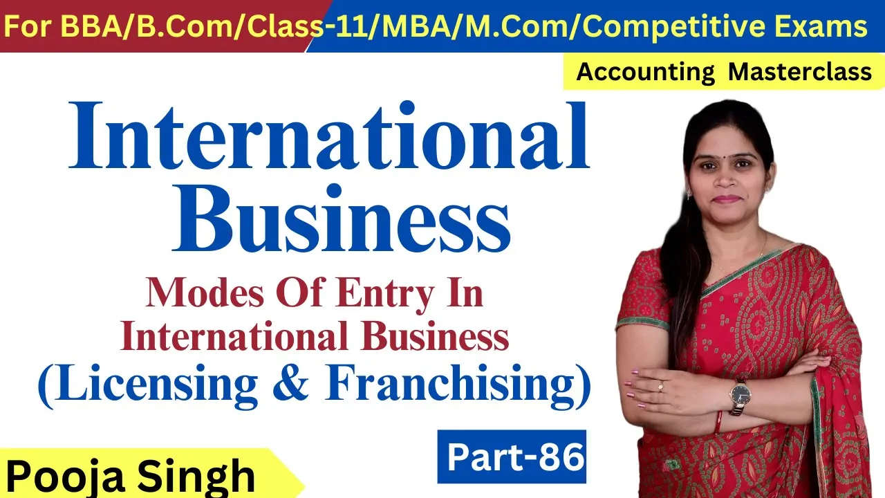 Licensing & Franchising | Meaning | Advantages | Limitations | Mode Of Entry InInternationalBusiness