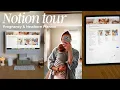 Notion Tour Tutorial Pregnancy Postpartum and Newborn Planner
