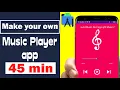 Music Player Application Android Studio Tutorial 2024