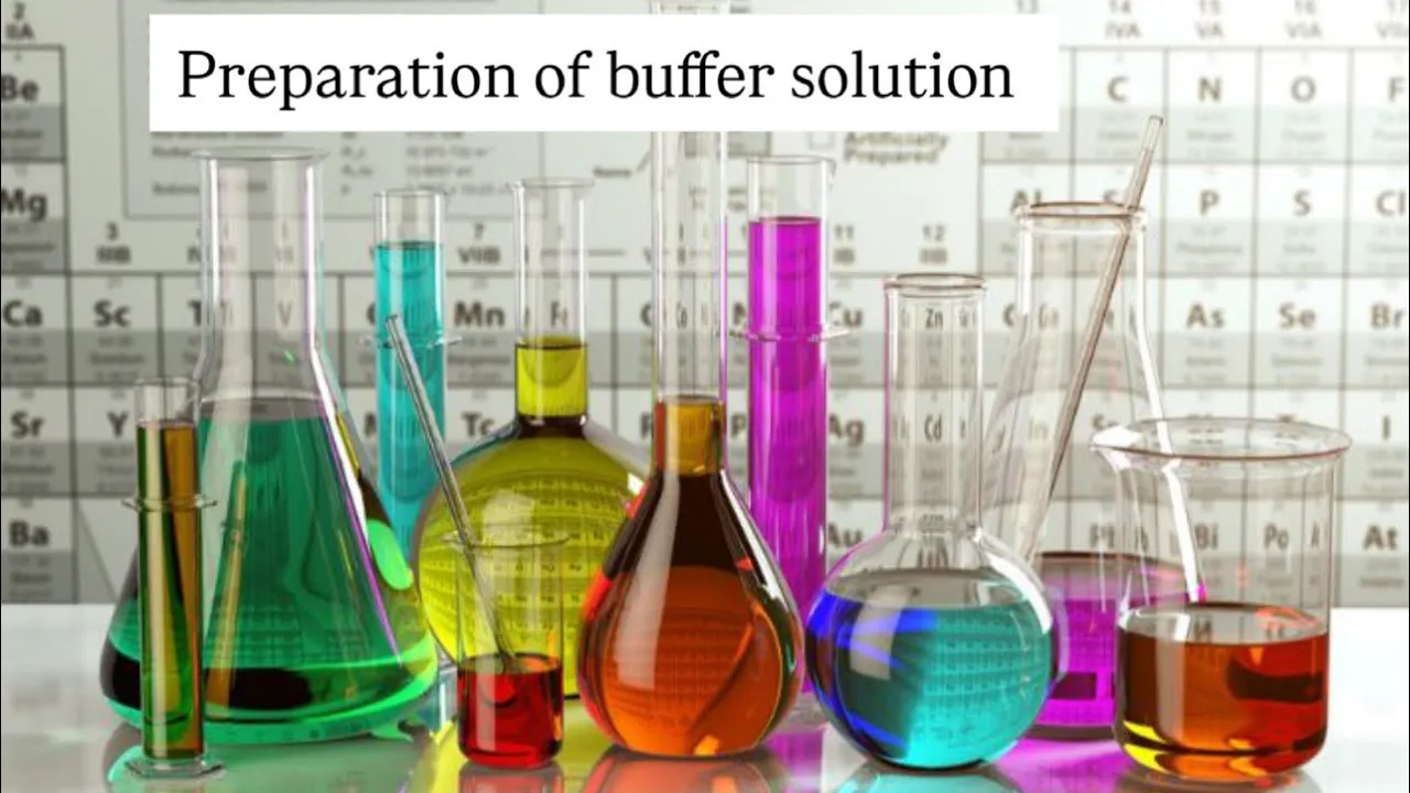 تحضير محلول بفر preparation of buffer solution