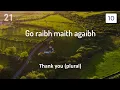 Learn Irish While You Sleep For Beginners ☘️ Most Important Irish Words And Phrases ☘️ English/Irish