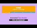 Responsive Tab Header Using HTML CSS JavaScript