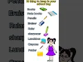 10 things to keep your school bag vocabulary for kids