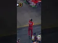 Hut Stricklin crashes out of the 2002 Sharpie 500 and shows displeasure to Jeremy Mayfield