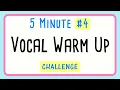 5 Minute Female Vocal Warm Up Challenge Your Voice