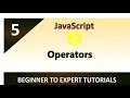 JavaScript Tutorial 5 - Operators