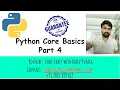 4 Python basics Part 4