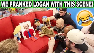WE PRANKED LOGAN WITH THIS SCENE!