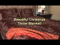 Beautiful Christmas Throw Blanket 50 x 60 Red Snowflake UOZZI BEDDING REVIEW